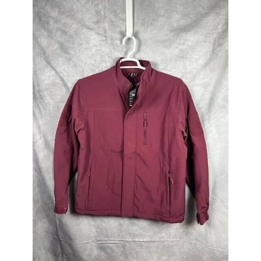 Men's Tactical Jackets Water Resistant Softshell Jacket Fleece Lined Medium